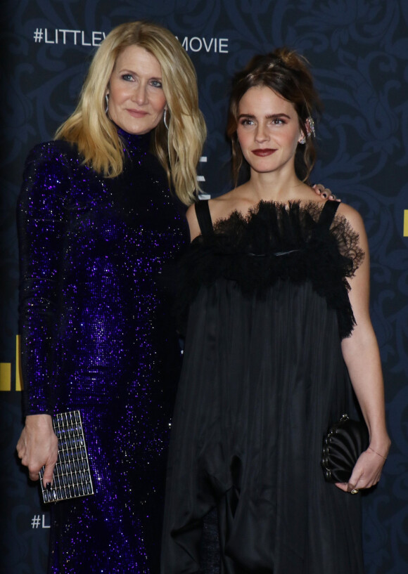 Laura Dern, Emma Watson à la première de Little Women au Musée d'Art moderne à New York, le 7 décembre 2019.