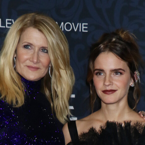 Laura Dern, Emma Watson à la première de Little Women au Musée d'Art moderne à New York, le 7 décembre 2019.