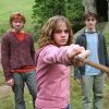 Rupert Grint, Daniel Radcliffe et Emma Watson dans "Harry Potter et le prisonnier d'Azkaban". 2004. @Warner Bros/KRT/ABACA.
