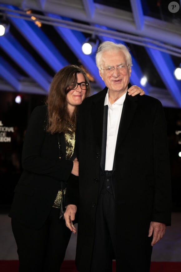 Bertrand Tavernier et sa femme - Les célébrités assistent à l'hommage rendu à Bertrand Tavernier pour l'ensemble de sa carrière lors du festival du film de Marrakech, le 1er décembre 2019.