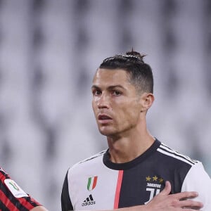Cristiano Ronaldo lors du match Juventus - Milan AC en demi-finale retour de la Coupe d'Italie. Turin, le 12 juin 2020.