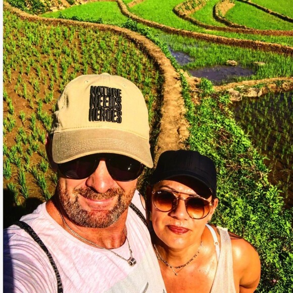 Pascal de "Koh-Lanta" avec sa femme, photo Instagram du janvier 2020