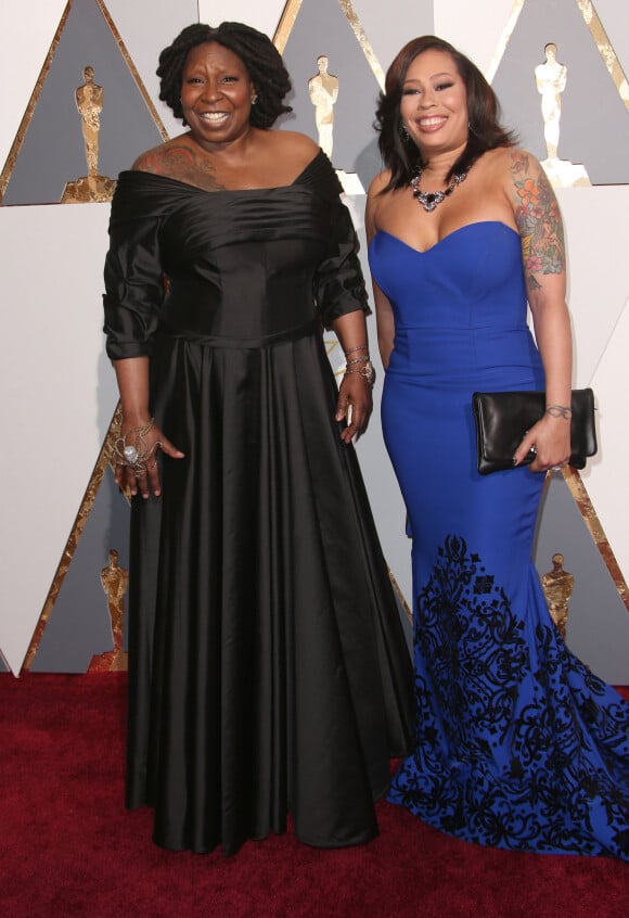 Whoopi Goldberg et sa fille Alexandrea Martin - Arrivées à la 88ème cérémonie des Oscars à Los Angeles le 28 février 2016.