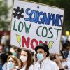 Manifestation des personnels soignants à l'appel des syndicats et collectifs hospitaliers, à Paris le 16 juin 2020. © Stéphane Lemouton / Bestimage