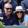 Amel Bent et son mari Patrick Antonelli dans les tribunes des internationaux de tennis de Roland Garros à Paris, France, le 3 juin 2018. © Dominique Jacovides - Cyril Moreau/Bestimage