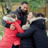 L'ancien footballeur Rio Ferdinand, son épouse Kate Ferdinand et ses trois enfants (nés de son premier mariage). Février 2020.
