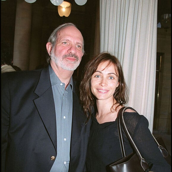 Emmanuelle Béart et Brian De Palma à Paris en 2000.