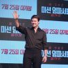 Tom Cruise en promotion pour "Mission: Impossible Fallout" à Séoul, le 16 juillet 2018.