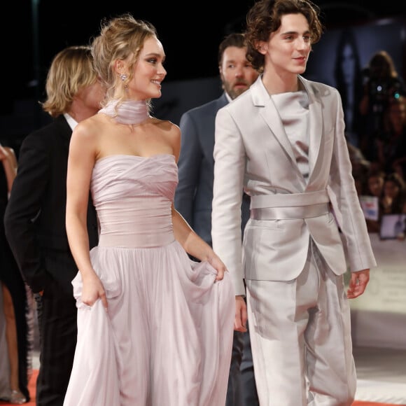 Lily-Rose Depp et Timothée Chalamet - Tapis rouge du film "The King" lors du 76ème festival international du film de Venise, la Mostra, le 2 septembre 2019. © Future-Image via ZUMA Press/Bestimage