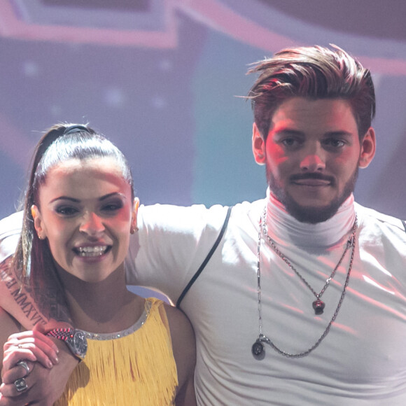 Exclusif - Denitsa Ikonomova et Rayane Bensetti - La troupe "EntreNous By D'Pendanse" en tourne&769;e au Dôme de Paris - Palais des Sports, à Paris, France, le samedi 7 Mars 2020. © Cyril Moreau/Bestimage