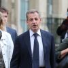 Nicolas Sarkozy a voté vers 9h00 sans son épouse pour le second tour des éléctions municipales à l'école élémentaire Lafontaine dans le 16ème arrondissement de Paris le 28 juin 2020.