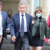 Nicolas Sarkozy a voté vers 9h00 sans son épouse pour le second tour des éléctions municipales à l'école élémentaire Lafontaine dans le 16ème arrondissement de Paris le 28 juin 2020.