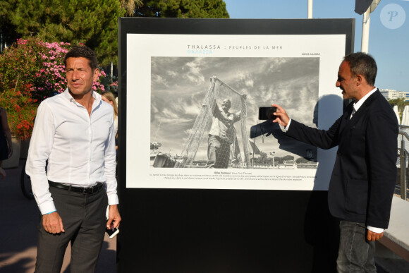 David Lisnard, le maire de Cannes - Inauguration de l'exposition des photographies de Nikos Aliagas "Thalassa, peuples de la mer" sur la croisette à Cannes le 25 juin 2020.