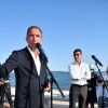 David Lisnard, le maire de Cannes - Inauguration de l'exposition des photographies de Nikos Aliagas "Thalassa, peuples de la mer" sur la croisette à Cannes le 25 juin 2020.
