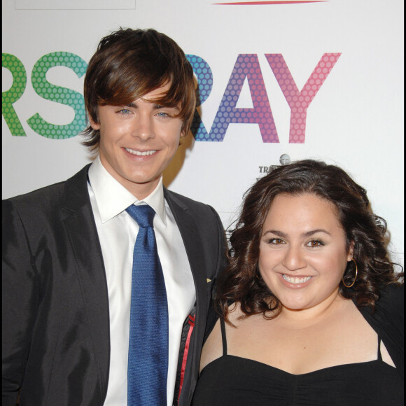 Zac Efron et Nikki Blonsky - Première du film "Hairspray" au Capitol Cinema de Madrid. Le 11 septembre 2007.