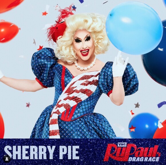 Sherry Pie fait la promotion de la saison 12 de l'émission "RuPaul's Drag Race". Instagram. Le 23 janvier 2020.