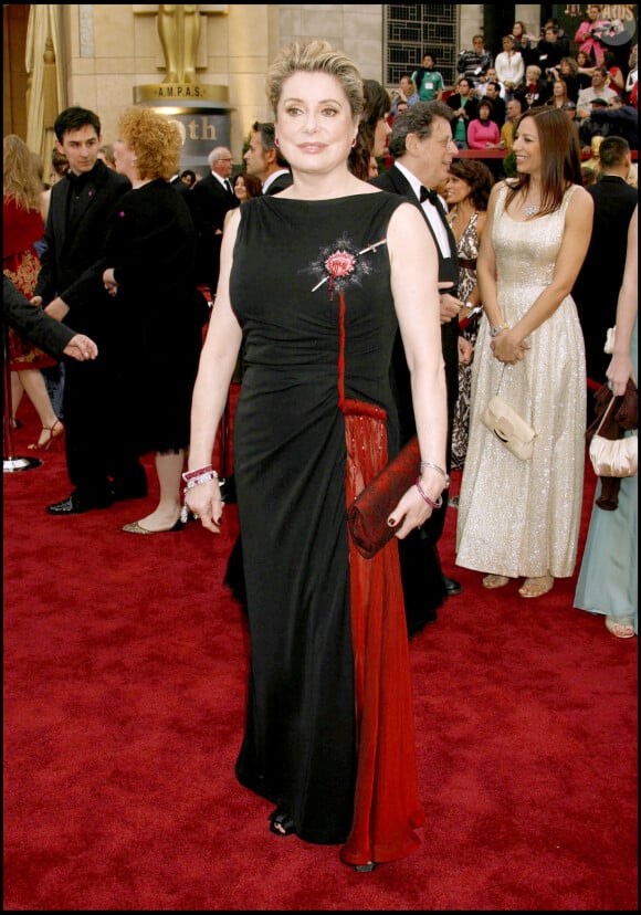 Catherine Deneuve aux Oscars à Hollywood en 2007.