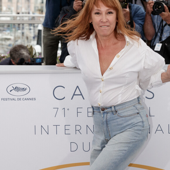 Emmanuelle Bercot lors du photocall du film "Les filles du soleil" au 71e Festival International du Film de Cannes, le 13 mai 2018. © Borde / Jacovides / Moreau / Bestimage