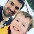 Alex Goude et son fils Elliot souriants sur Instagram, le 11 février 2020