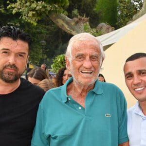 Exclusif - Jeff Domenech, Jean-Paul Belmondo et Brahim Asloum - Gala de boxe "No Limit Episode IX" organisé par B. Asloum (ancien champion du monde de boxe) en plein air au théâtre Tivol au Cannet le 18 juillet 2019. © Bruno Bebert/Bestimage