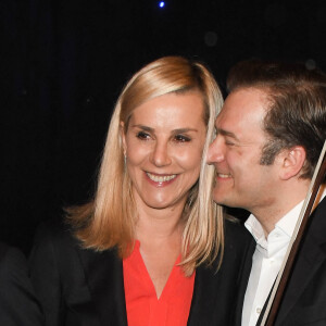 Laurence Ferrari et son mari Renaud Capuçon - Inauguration de la statue de cire de "Renaud Capuçon" au musée Grévin à Paris le 9 mars 2020. © Coadic Guirec/Bestimage