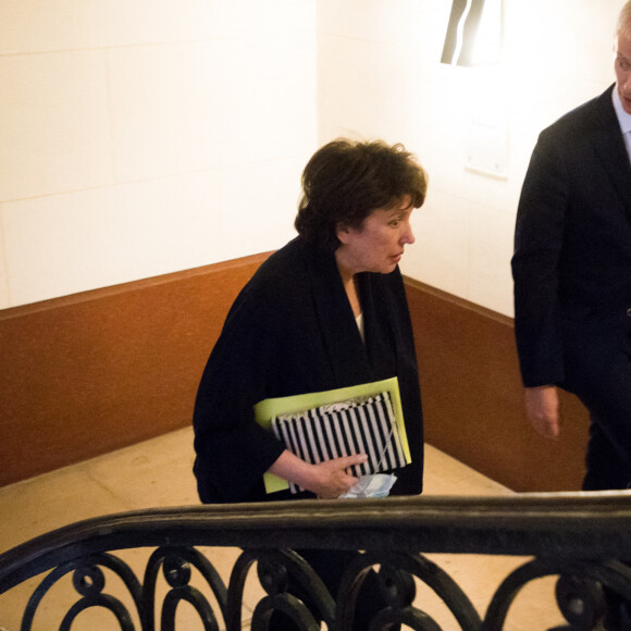 Arrivée de Roselyne Bachelot au Ministère de la Culture pour la passation de pouvoirs avec Franck Riester. Paris, le 6 juillet 2020