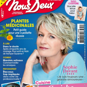 Sophie Davant fait la couverture du magazine "Nous Deux" - 7 juillet 2020