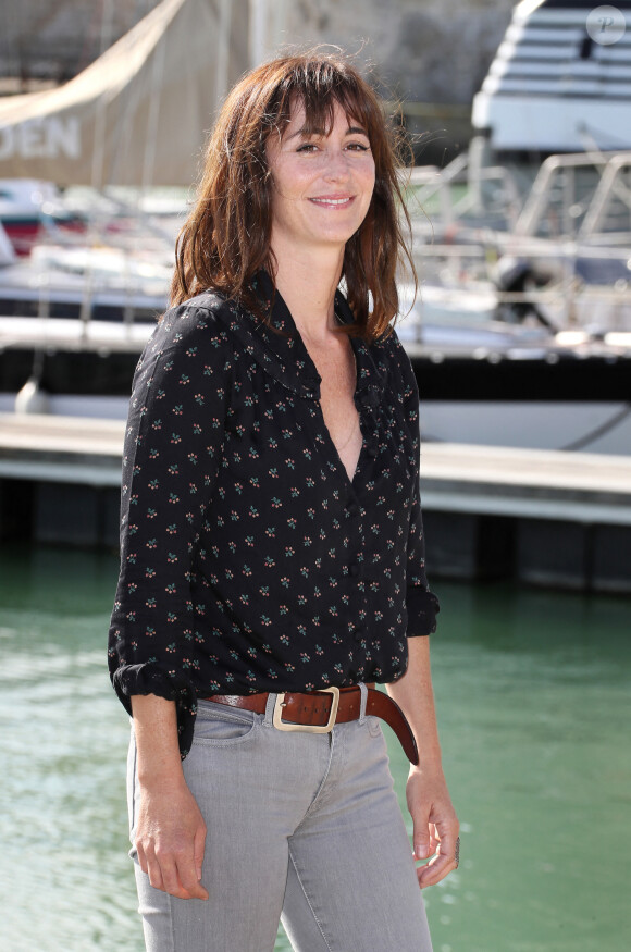 Eleonore Bernheim - Photocall du téléfilm "L'art du crime" lors de la 19ème édition du Festival de la Fiction TV de la Rochelle, France, le 14 septembre 2017. © Patrick Bernard/Bestimage