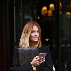 Exclusif - Caroline Receveur - People à l'hôtel Royal Monceau à Paris pendant la fashion week le 25 septembre 2019.