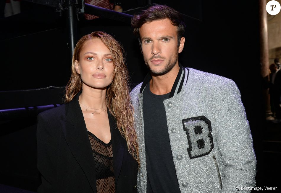 Caroline Receveur et son compagnon Hugo Philip - People lors du Etam