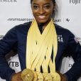 Simone Biles, quintuple médaillée d'Or au Championnat du Monde de Gymnastique de Stuttgart, le 13 octobre 2019.13/10/2019 - Stuttgart