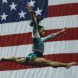 Simone Biles lors des Championnats des Etats-Unis de gymnastique en août 2019 à Kansas City.