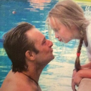 Emma Smet et son père David Hallyday sur Instagram, le 21 juin 2020.