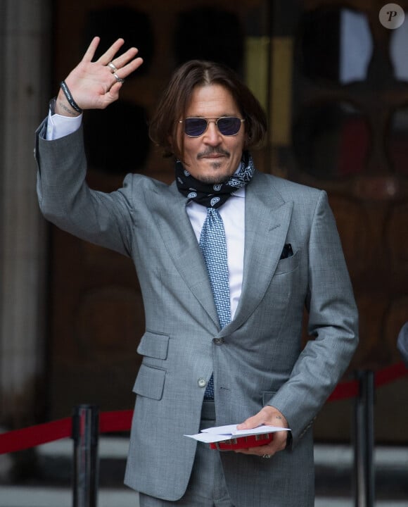 Johnny Depp arrive à la Royal Courts of Justice à Londres le 16 juillet 2020.16/07/2020 - London