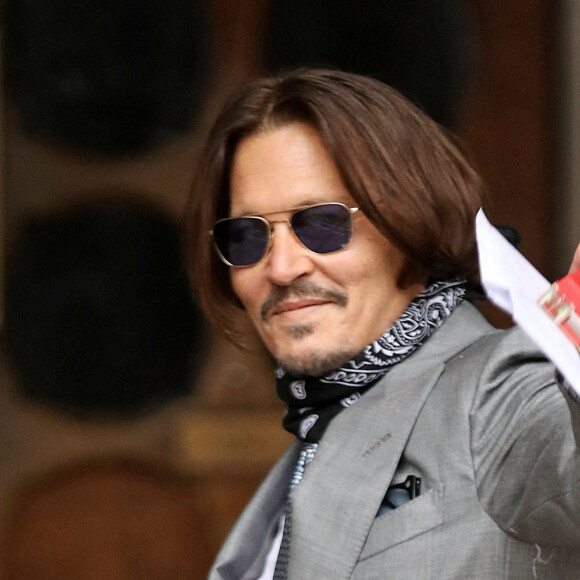 Johnny Depp arrive à la Royal Courts of Justice à Londres le 16 juillet 2020.16/07/2020 -