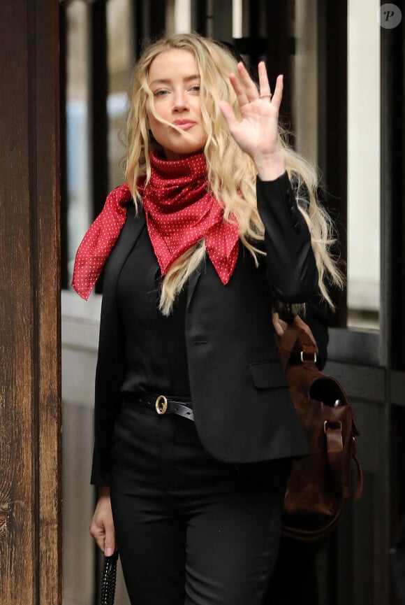 Amber Heard arrive à la Royal Courts of Justice à Londres le 16 juillet 2020.16/07/2020 - LONDON