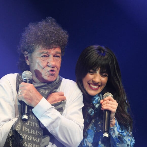 Robert Charlebois et Nolwenn Leroy - 14ème Gala de la Fondation pour la recherche sur Alzheimer à l' Olympia à Paris le 18 mars 2019. © Coadic Guirec/Bestimage