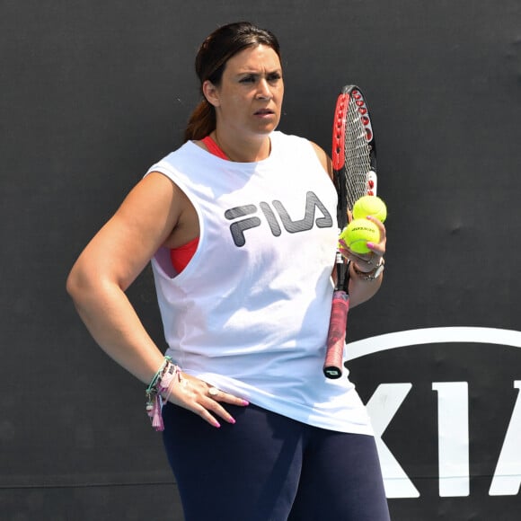 La coach de de la lettonne J.Ostapenko, Marion Bartoli lors d'un entraînement à l'Open d'Australie de tennis à Melbourne, Australie, le 21 janvier 2020. © Chryslene Caillaud/Panoramic/Bestimage