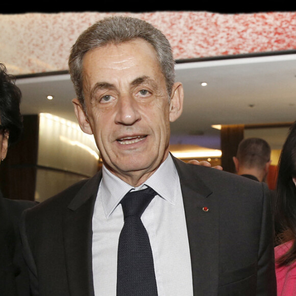 Exclusif - Rachida Dati et Jeanne d'Hauteserre - Nicolas Sarkozy a dédicacé son livre "Passions " dans le Salon Eisenhower du groupe Publicis à Paris. Le 20 décembre 2019. © Alain Guizard / Bestimage