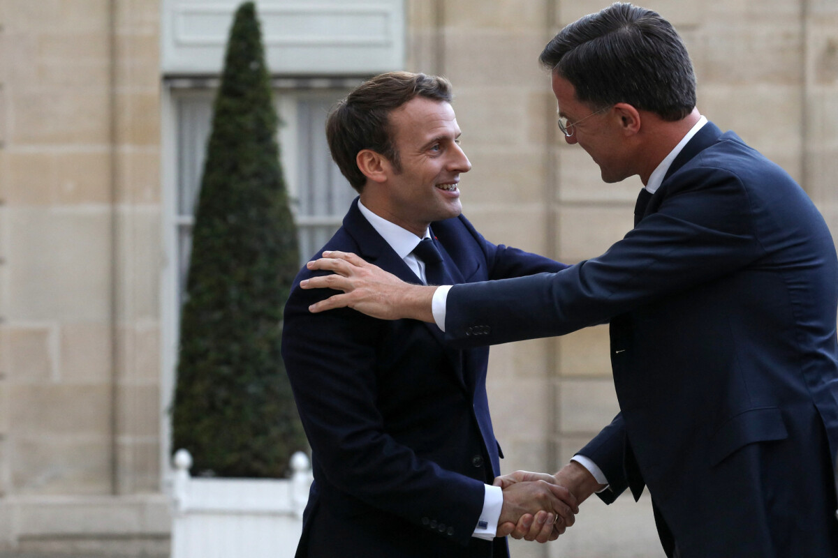 Photo : Le président de la république, Emmanuel Macron reçoit Mark ...