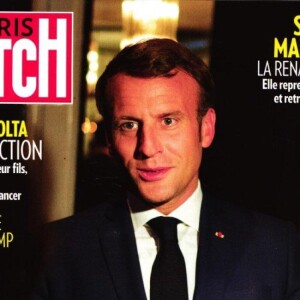 Emmanuel Macron dans le magazine "Paris Match" du 23 juillet 2020.