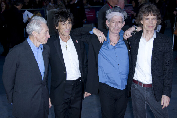 Charlie Watts, Ronnie Wood, Keith Richards et Mick Jagger à Londres en octobre 2015.