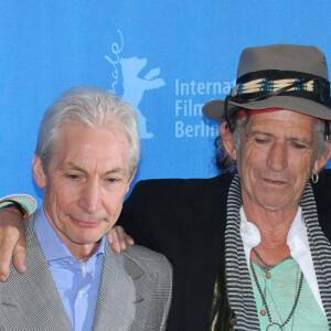 Ronie Woods, Charlie Watts, Keith Richards et Mick Jagger à Berlin en 2008.