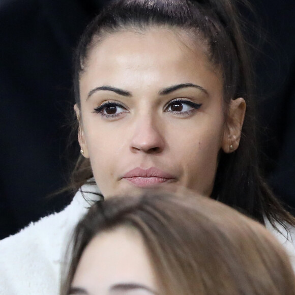 Rayane Bensetti et Denitsa Ikonomova au match de football PSG (Paris-Saint-Germain) - Lille (LOSC) au Parc des Princes à Paris, le 2 novembre 2018.