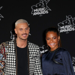 M. Pokora et Christina Milian le 4 novembre 2017 à Cannes. 