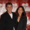 Marc Lavoine et sa compagne Line Papin au photocall de la générale de presse du spectacle musicale "Les Souliers Rouges" aux Folies Bergères à Paris, France, le 4 février 2020. © Veeren/Bestimage