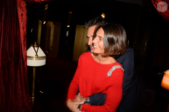 Alessandra Sublet et son mari Clément Miserez - Soirée d'inauguration de l'Hôtel Fouquet's Barrière à Paris le 14 septembre 2017. © Rachid Bellak/Bestimage