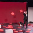 Exclusif - Michel Drucker sur scène pour son one man show "Seul.....avec vous" lors du festival de Ramatuelle le 4 aout 2017. © Cyril Bruneau / Festival de Ramatuelle / Bestimage