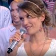 Sophie dans "N'oubliez pas les paroles" face à Nagui, le 10 août 2020, sur France 2