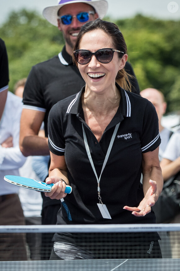 Fabienne Carat - Journée Paris 2024 sur la place de La Concorde à Paris le 23 juin 2019. La Concorde s'est transformée le temps d'une journée pour devenir un magnifique parc sportif urbain au coeur de Paris et inviter petits et grands, en famille, entre amis, à partager des moments inoubliables au contact des plus grands athlètes. © Cyril Moreau/Bestimage